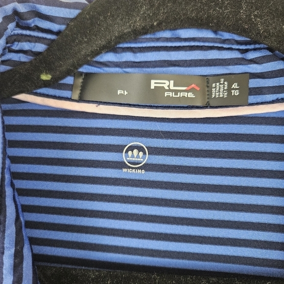RLX 100 USGA Green Section Striped Short Sleeve Polo Shirt Size XL - Picture 4 of 6